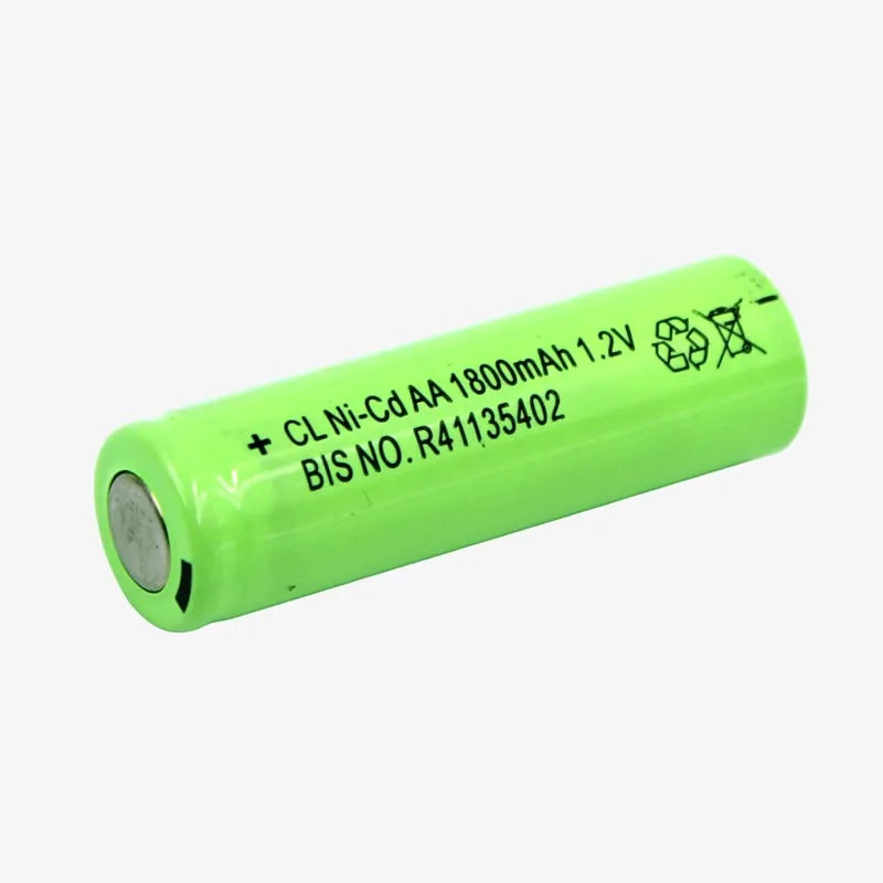 1.2V 1800mAh NI-Cd AA Rechargeable Battery