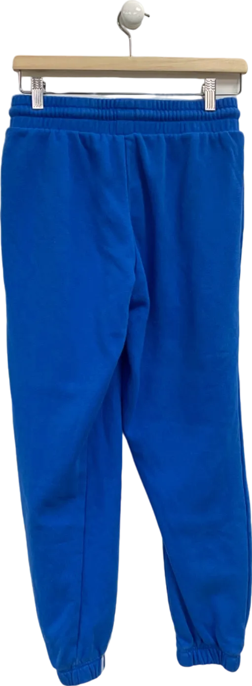 Adidas Blue 3-Stripes Joggers UK S