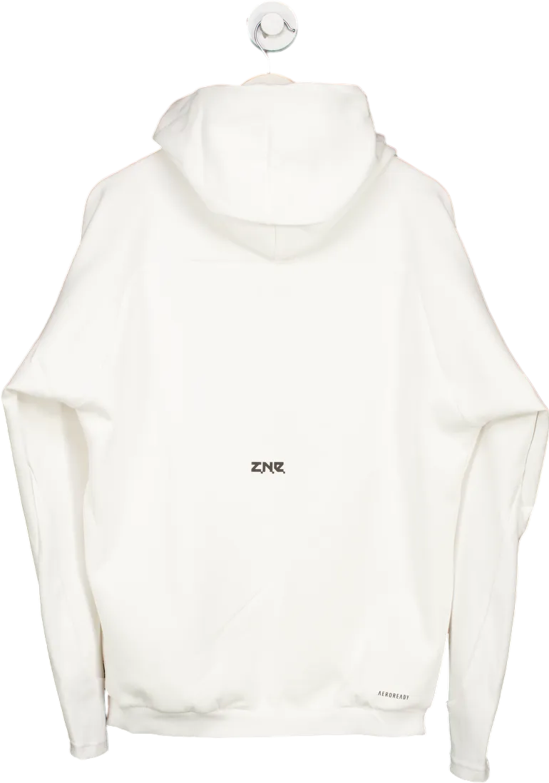 Adidas White M Z.N.E. Primeknit FZ Hoodie UK S