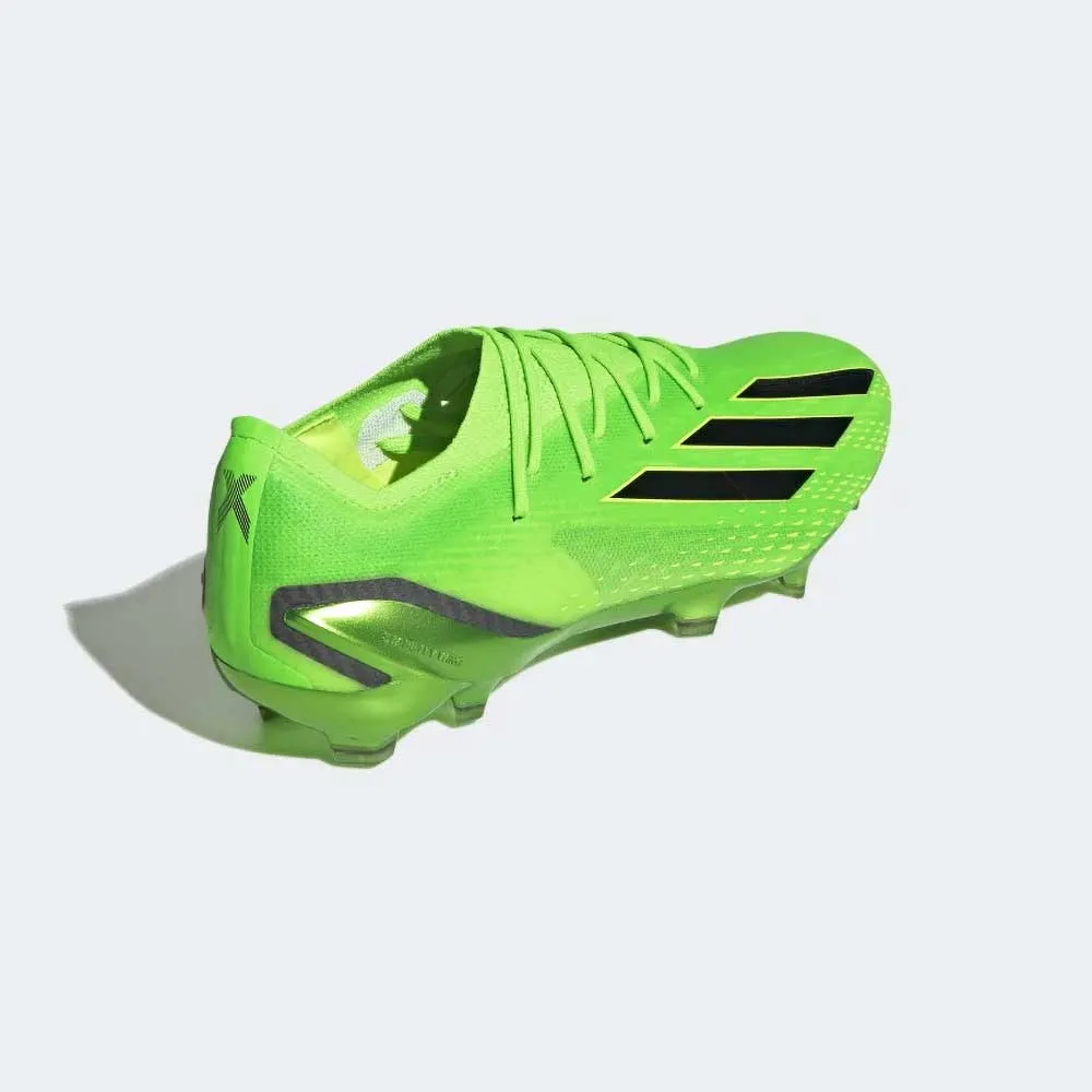 All Gender X SpeedPortal .1 FG Soccer Shoe - Solar Green/Solar Red/Solar Yellow