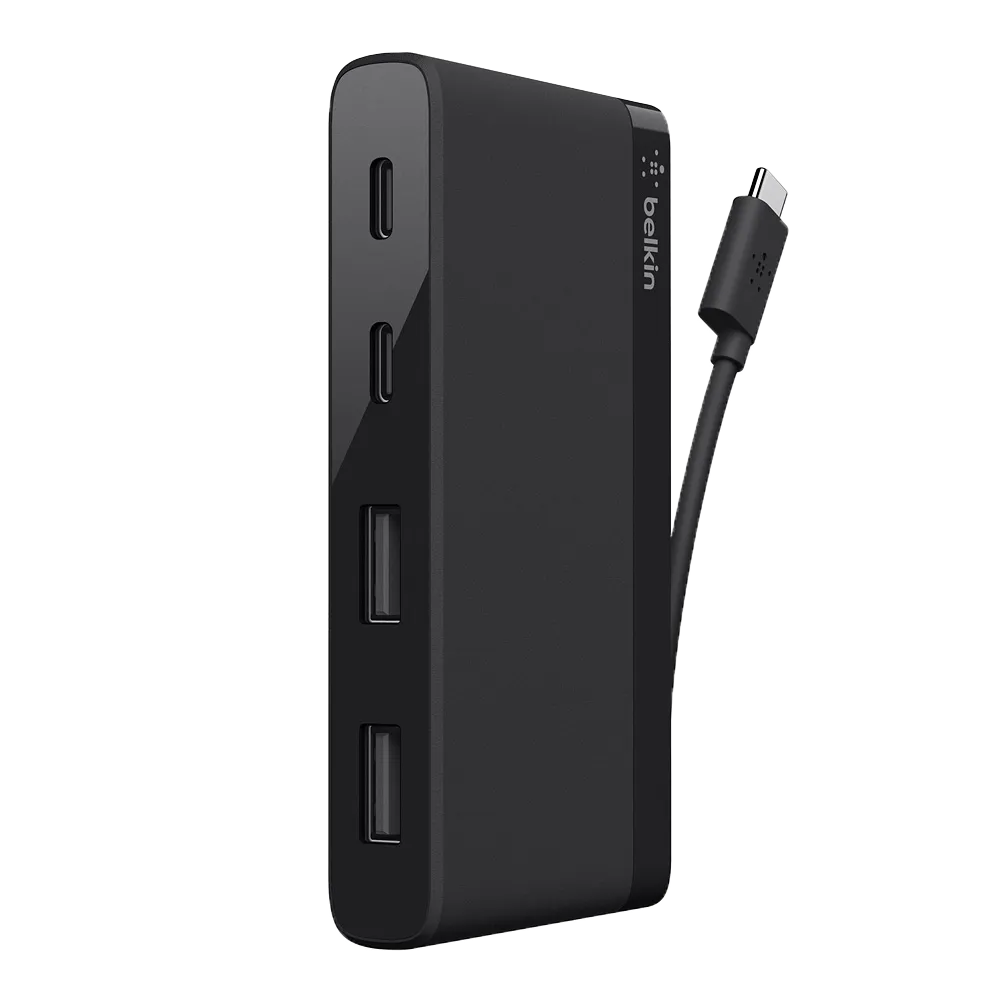 Belkin USB-C 4-PORT MINI HUB 3.0 Black