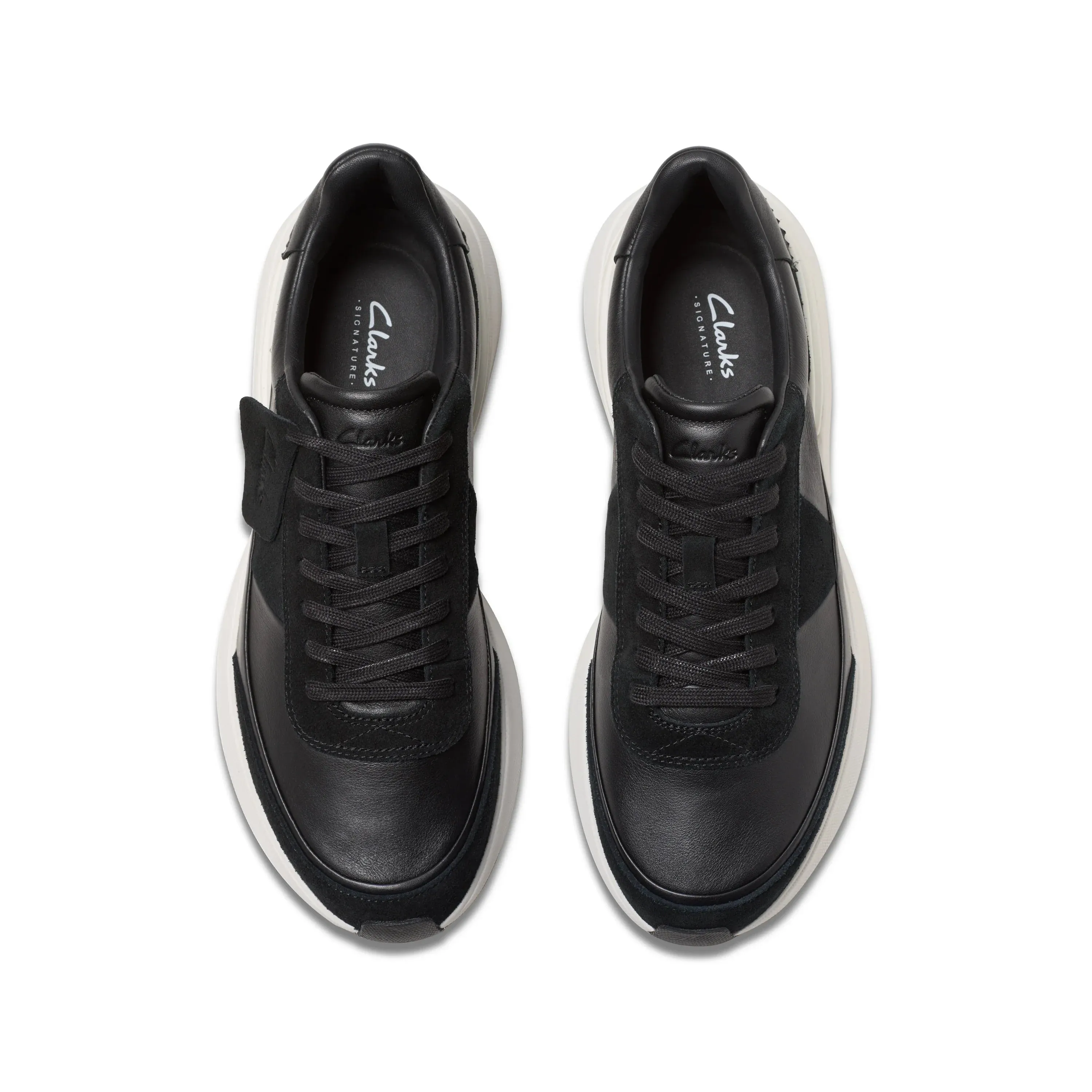 CLARKS | SNEAKERS HOMBRE | CRAFT PACE BLACK LEATHER | NEGRO