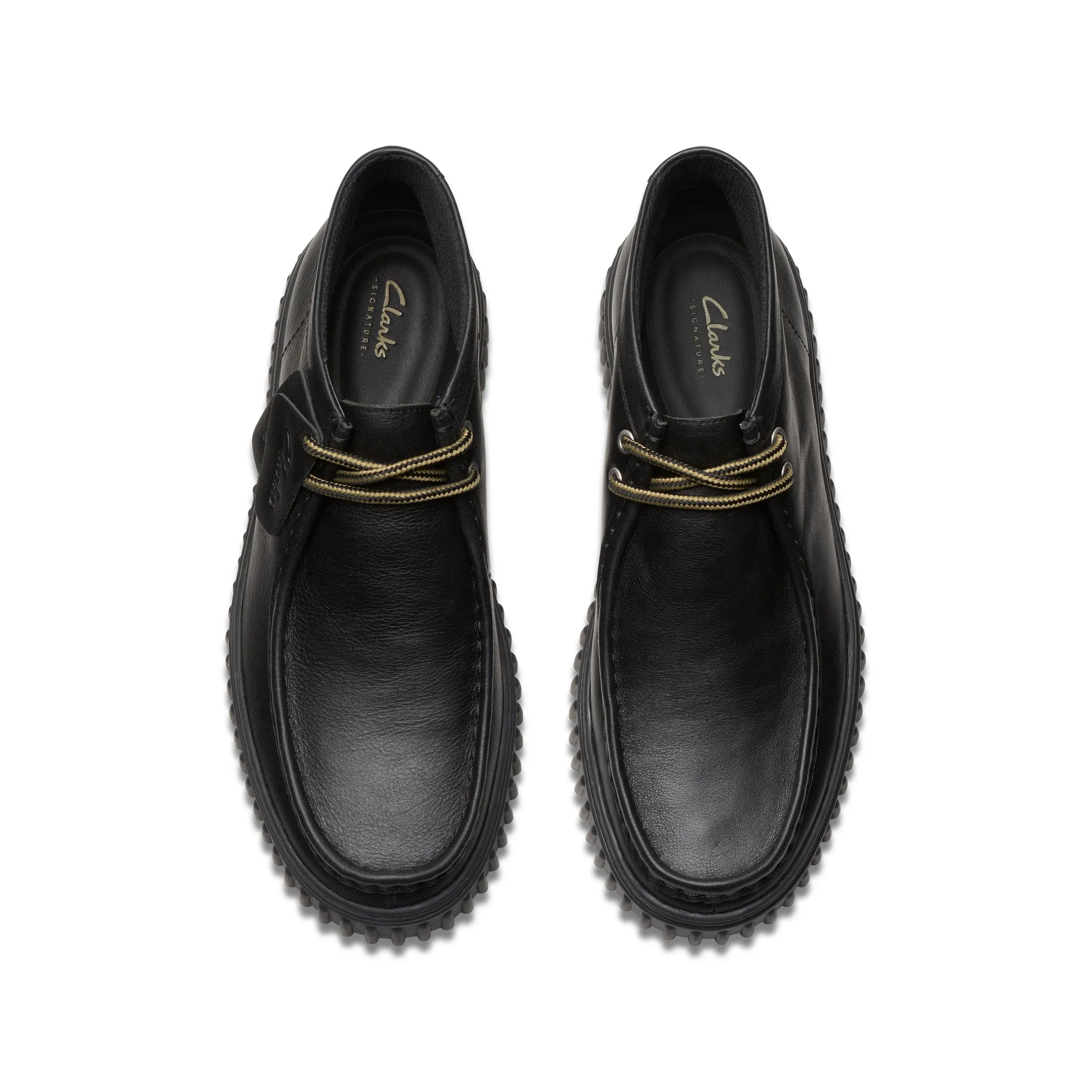 CLARKS | WALLABEE HOMBRE | TORHILL HI BLACK LEATHER | NEGRO