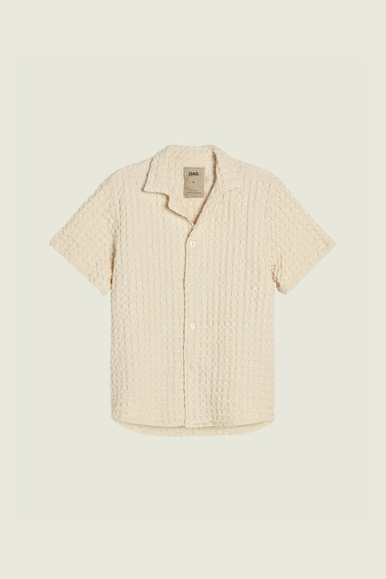 ECRU CUBA WAFFLE SHIRT