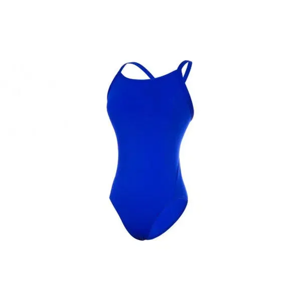 Funkita One Piece Diamond Back On Dames Still Blue Solid Badpak