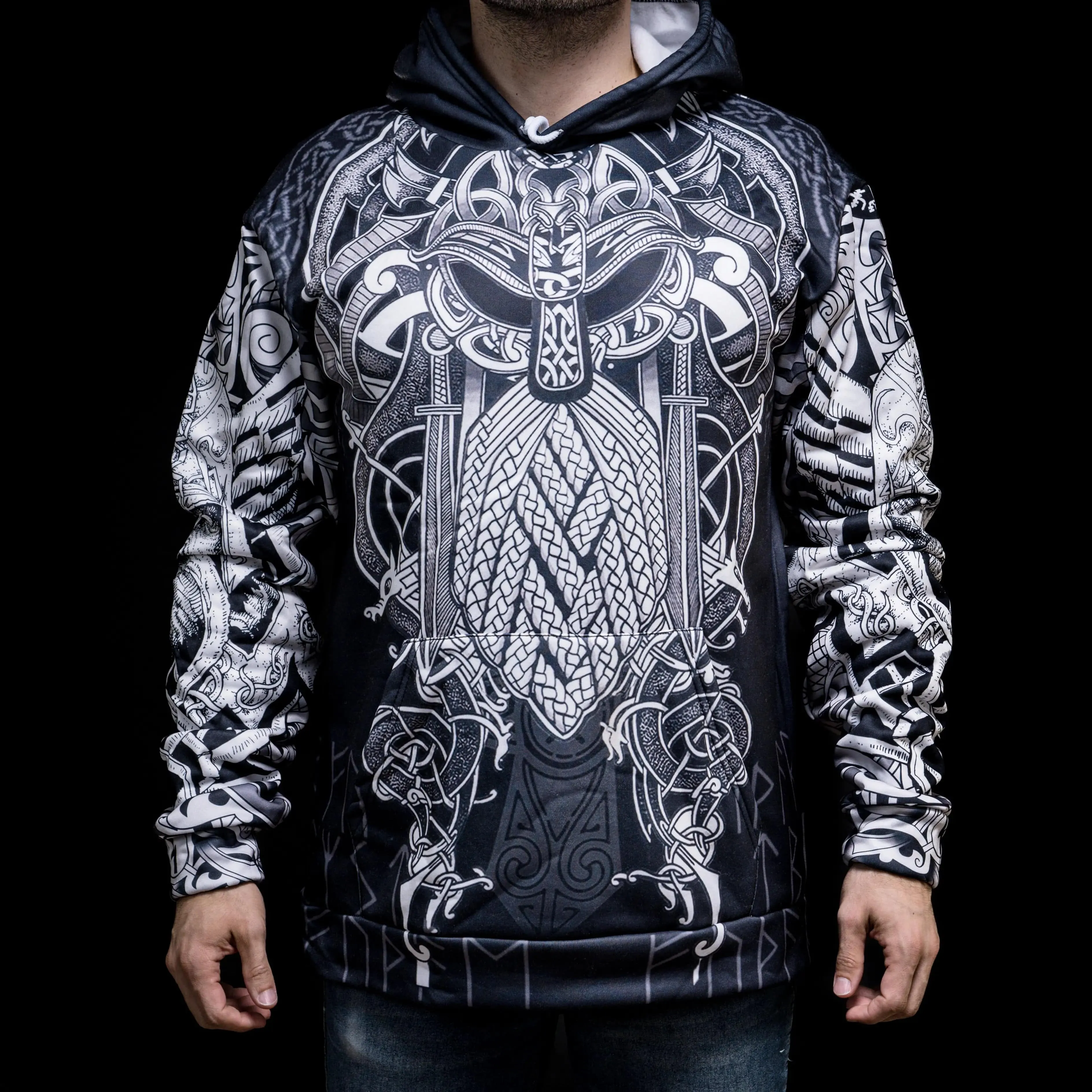 Hoodie Viking "Thor's Epicenter - Puissance du Tonnerre"