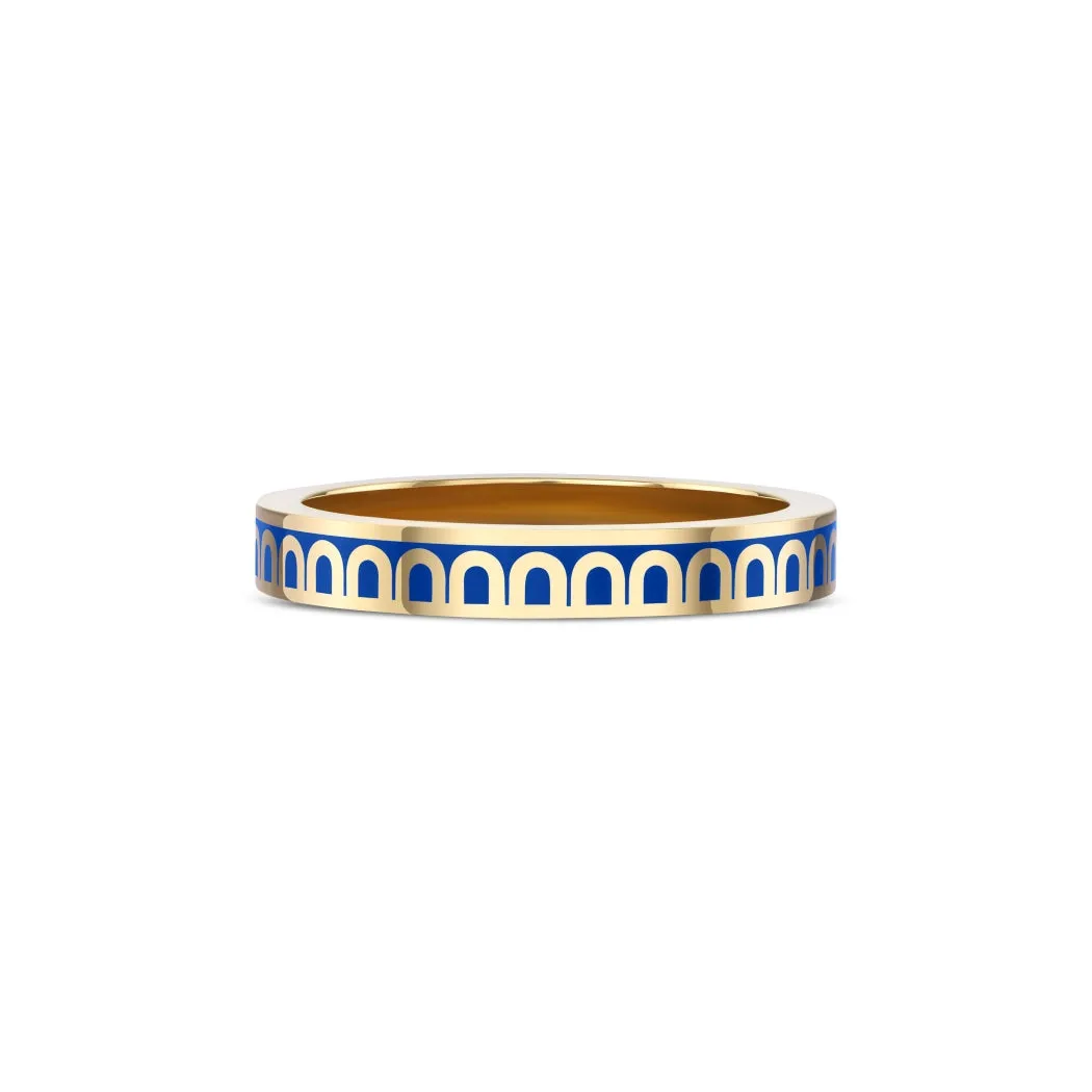 L'Arc de DAVIDOR Ring PM, 18k Yellow Gold with Riviera Lacquered Ceramic